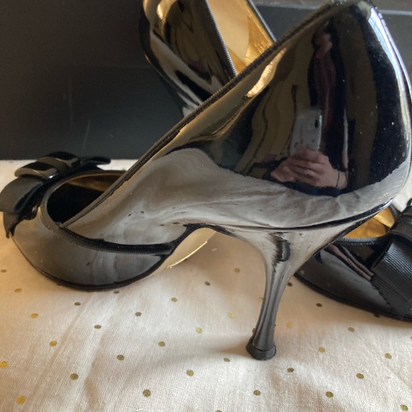 Dolce & Gabbana black patent leather peep toe heel - Picture 6 of 7